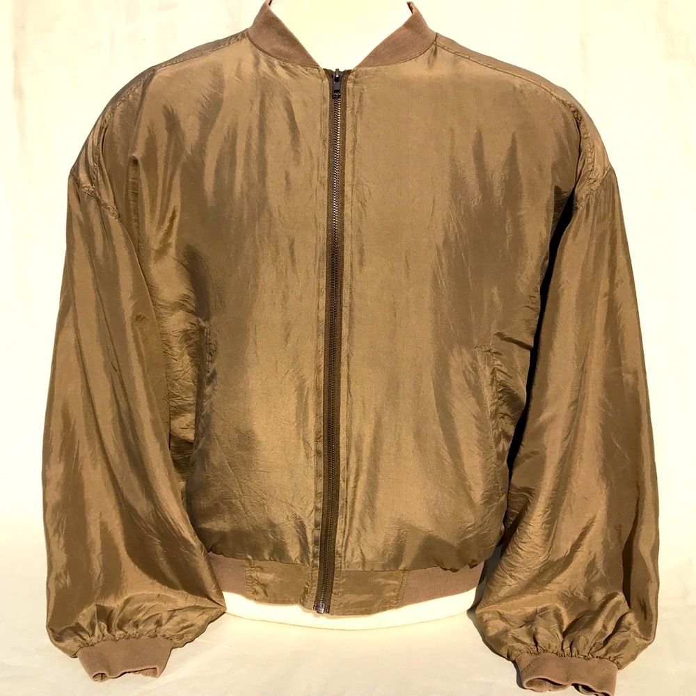 Sharper Image Vintage Silk Jacket